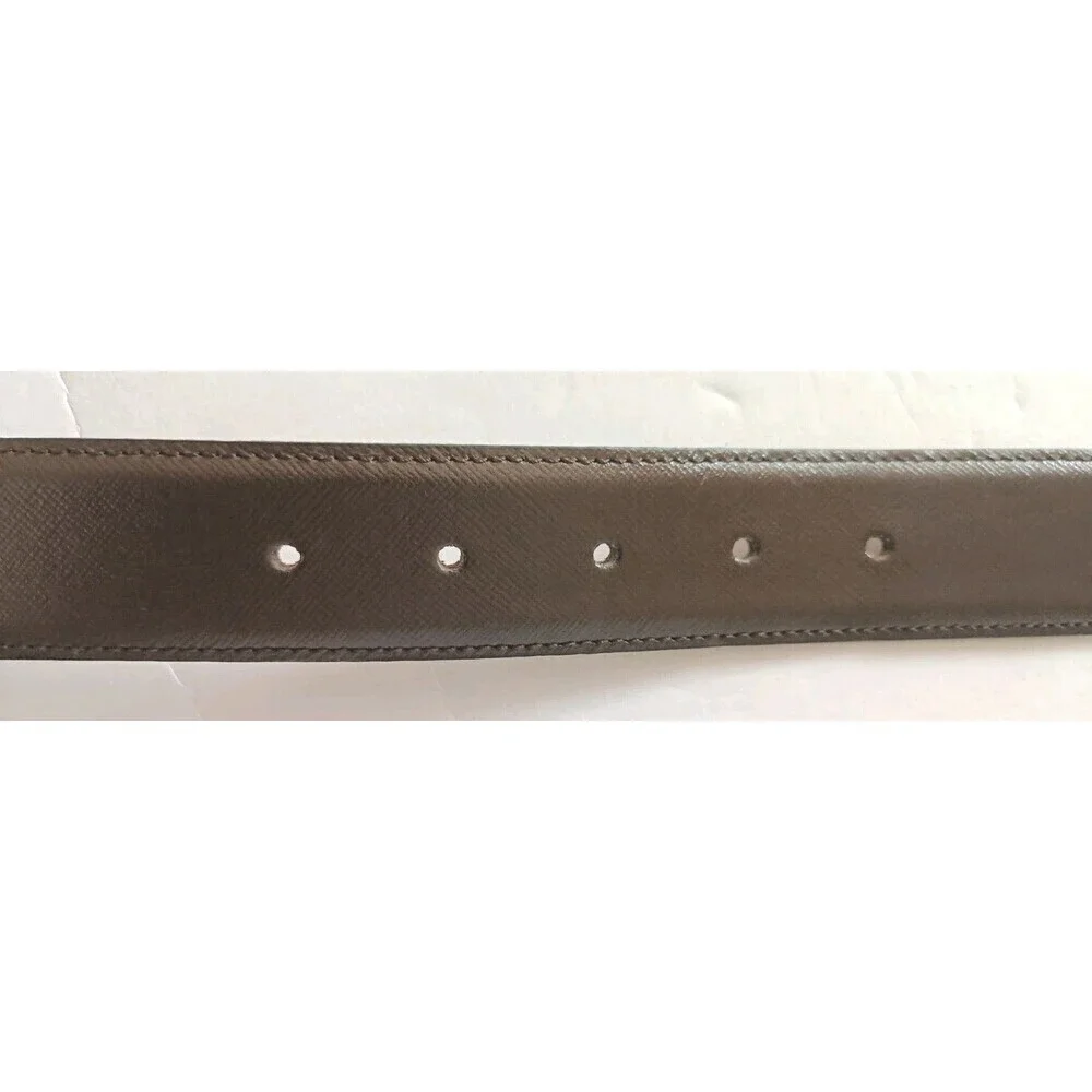 Barneys New York Leather Dress Belt Sz 42 Made In Italy Brown Old Money Classic